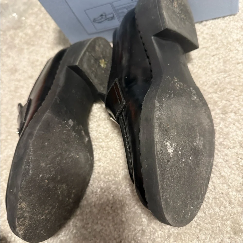 Prada Women's Black Patent Leather Loafers - Picture 5 of 5